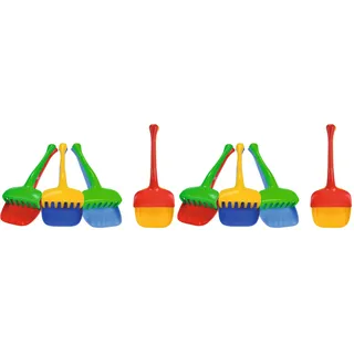 Simba 107101141 - Schaufel und Rechen-Set, 4-Fach Sortiert - es Wird nur EIN Set geliefert, Schaufel 31cm, Rechen 25cm, Sandkasten, Sandspielzeug (Packung mit 2)