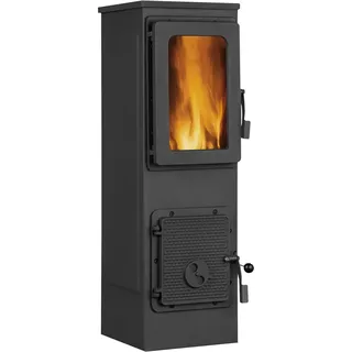 Firefix Werkstattofen Vesuv Lux Stahl Schwarz 6 kW