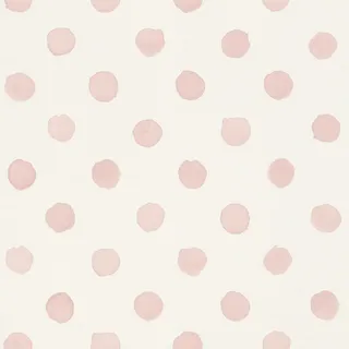 Rasch Textil Kindertapete Punkte Kids World II 10 m x 0,53 m 10,05 m2 Rosa/Weiß