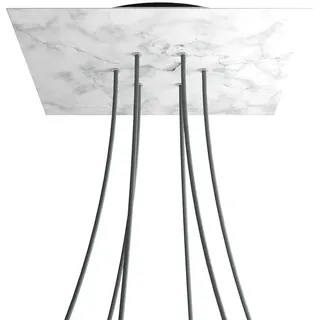 Creative Cables Krovnq406f105 Xxl Rose-one Square Carrara Marmor Rosen-set - Multicolor - 400 mm