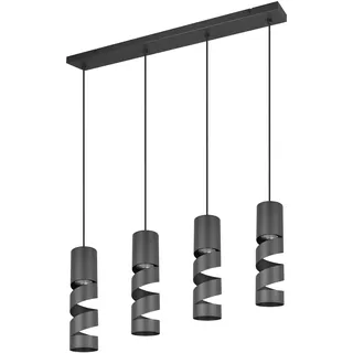 Trio Stream 4-flg. 150 cm schwarz Metall