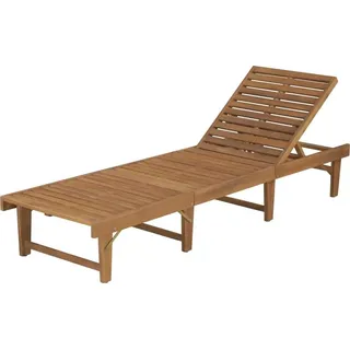 vidaXL Sonnenliege Klappbar Massivholz Akazie - Braun