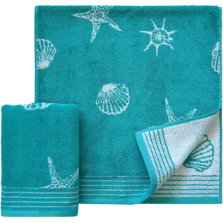 Dyckhoff Seashell Handtuch 50 x 100 cm blau
