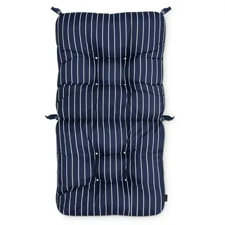Classic Accessories 62-286-015501-EC Sitzkissen für Terrassenstuhl, klassisch, Marineblau, gestreift, 21 x 19 x 22,5 cm (B x T x H)