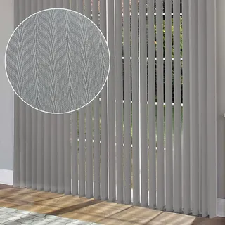 Vertikaljalousie Grau,60% Verdunkelung Vertikale Jalousien 60/70/80/90/100/120/140cm,Vertikale Jalousien Für Fenster,Sichtschutz Lamellenvorhang,Für Home Office Dekoration,W×H-140x220cm/55x87in