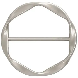 Mking Prerry Seidenschal-Ring-Clip, T-Shirt, Krawattenklammern für Damen, Schals, Verschluss, Taillenschnalle, modischer Metallring für Hemden, Kleidung, Dekor, Silber