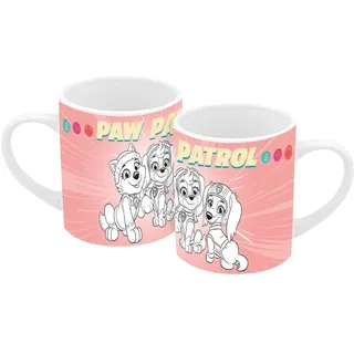 Ausmaltasse Paw Patrol Girl Pup Power 250ml, Kindertasse, Tasse, Keramik, Anmalbar, DIY, Chase, Skye, Marshall, Everest, Liberty, zum Ausmalen