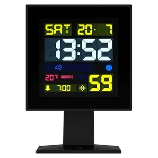 Newgate Monolith – LCD-Wecker – Schwarz - Schwarz