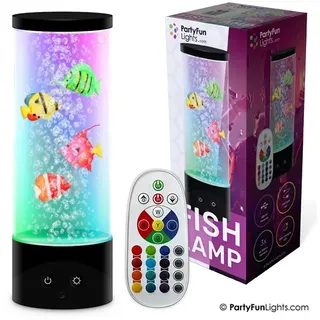 Party Funlight Fiske lampe med fjernbetjening H: 28cm