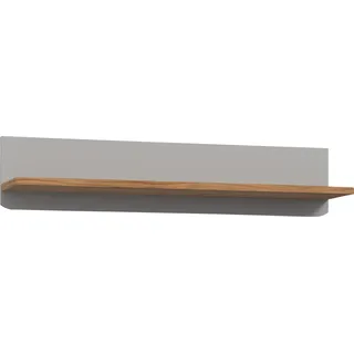 Wandregal FORTE "Surfino", grau (grau, catania eiche), B:110cm H:22,8cm T:21,9cm, Holzwerkstoff, Regale, Wandregal