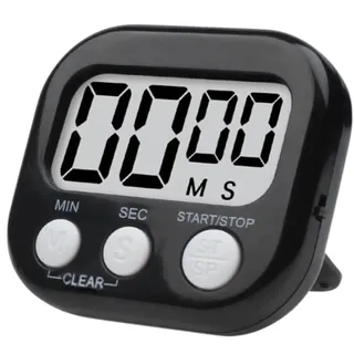 SNZ Digitale Timer Stoppuhr Küchentimer Kurzzeitwecker - Timer Küche Küchentimer Digital Stoppuhr, für Schule, Büro, Sport, Hautpflege Freizeit (Schwarz)