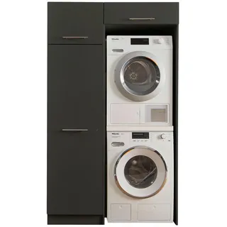 laundreezy Mehrzweckschrank-Set LAUNDREEZY LDLK2 117,5 x 200 x 67,5 cm Anthrazit
