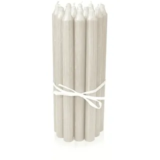 LUMELY dänische Premium Stabkerzen Weiß, 12er Pack, Höhe 29cm, Ø 2,2cm, Brenndauer ca. 14 Stunden, zylindrische Leuchterkerzen, Deko Kerzen Set, Kerzen Skandinavisch