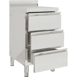 vidaXL Gastro-Küchenschrank mit 3 Schubladen 50 x 60 x 96 cm WEISS