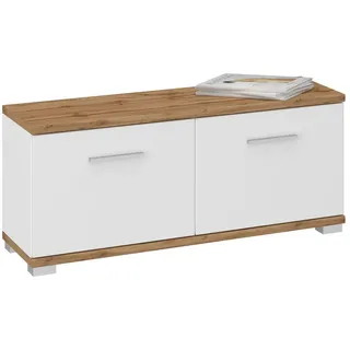 CARO-Möbel Bilbao 90 x 40 x 34 cm weiß / weiß