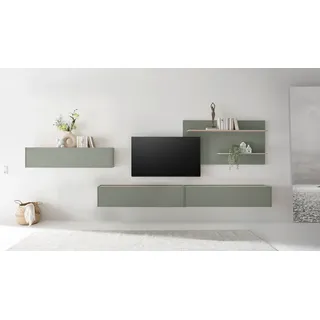 Home Affaire "City/Giron, moderne Anbauwand, Komplettset in vielen Farben verfügbar", Set, 4 Stk. tlg., grün aloe),