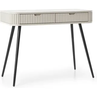 Schminktisch, Beige, Spanplatte, 49 x 80 x 103 cm - Beige