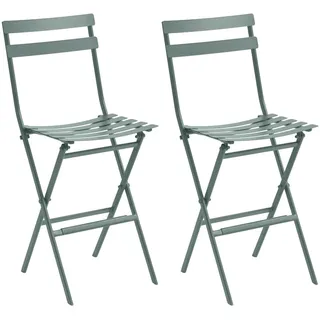 Hespéride - Set mit 2 Klapphochstühlen Greensboro Olivengrün - Olivengrün