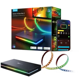 Govee LED Streifen AI Sync Box Kit 55-65 13 W Mehrfarbig 360 cm