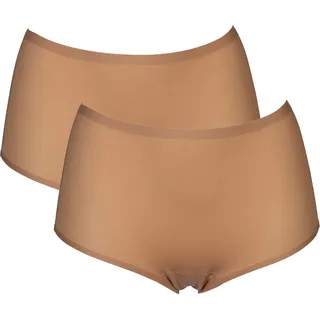 After Eden High-Waist-Hipster "UNLIMITED" 2er Pack, One Size, hochgeschnitten, powder