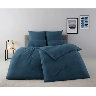 OTTO home Desner Uni Blau 135 x 200 cm + 2 x 80 x 80 cm