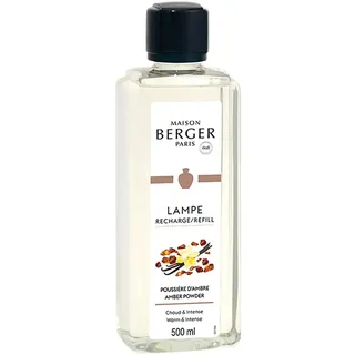 Maison Berger - Refill Lampe Berger Poussière d'Ambre - Gebrauchsfertig - Reinigt und beduftet - Feine, gleichmäßige und lang anhaltende Beduftung - 500ml