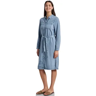 Street One Knielanges Kleid im Washed-Look Light Blue Soft wash 36