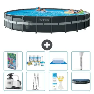 Ultra XTR Pool Rund - 732x132 cm - 7-teilig S574 - Grau