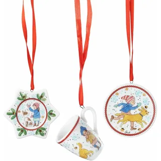 Hutschenreuther Weihnachten Sammelkollektion 2025 Mini-Set 3-teilig Becher Weihnachtsspiele (Mini-Sternteller, Frühstücksteller, Henkelbecher)
