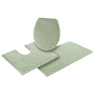 Badematte OTTO HOME "Vanessa, Badvorleger, Badezimmer Teppich" Gr. 11, grün (seegrün), H:10mm, Polyester, Badematten, Badematte, Badteppich, weiche Haptik, unifarben