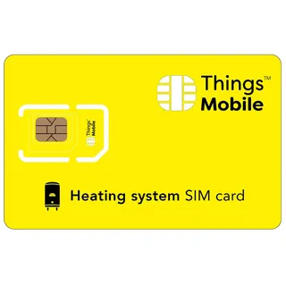 SIM-Karte für HEIZUNGSANLAGEN - Things Mobile - mit weltweiter Netzabdeckung und Mehrfachanbieternetz GSM/2G/3G/4G. Ohne Fixkosten und ohne Verfallsdatum. 10 € Guthaben inklusive