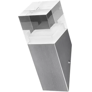 LEDVANCE Außenleuchte Edelstahl 22,5 cm inkl. LED-Lampe 400 lm silber