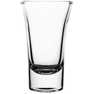 Olympia Boston Schnapsgläser, 60 ml/2 oz (12er-Pack), klares Glas, Maße: 87 x 53 mm, geriffeltes Design mit schwerem Boden, gerollter Rand, spülmaschinenfest, professionellen Bar / Heimgebrauch, GF920