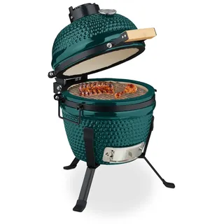 Relaxdays Kamado Grill Ø 32 cm grün