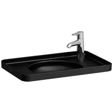 Laufen VAL Einbauwaschtisch, ohne Hahnloch, ohne Überlauf, 550x360mm, H817281, Farbe: Schwarz Matt