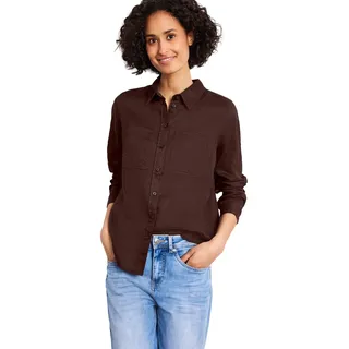 Street One Damen Leinenbluse mit Brusttaschen