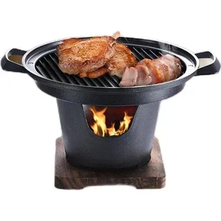 Kleine Holzkohle-Grill für Einzelpersonen, tragbar, rauchlos
