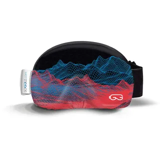 SOGGLE Skibrillen Schutz Überzug aus Mikrofaser (one size), Farbe:structure digital mountain 2