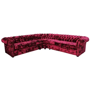 Ecksofa Sofa Polster Eckcouch Couch Polster Garnituren Ecksofa Sofas Couchen Neu - Rosa