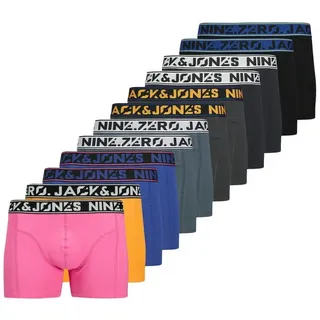 JACK & JONES Trunk »JACNINE.ZERO SOLID TRUNKS 12 PACK« Packung, 12 Stk., mit Marken Schriftzug, schwarz