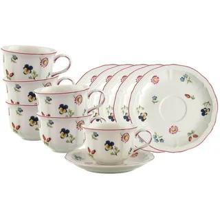 Villeroy & Boch Teetasse mit Untertasse 0,13 l Bunt 6 St.