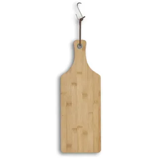 Zeller Schneidebrett Bamboo mit Griff 1-tlg. 44,5 x 16 x 1,2 cm Beige
