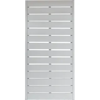 Sichtschutzzaunelement Faro Grau lackiert 180 cm x 90 cm