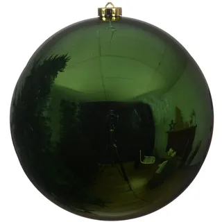Kaemingk Weihnachtsbaumkugel, Weihnachtskugeln Kunststoff 20cm 1 Stück - Piniengrün grün