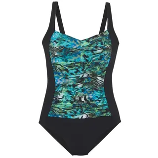 VIVANCE Badeanzug Damen türkis bedruckt Gr.36 Cup B