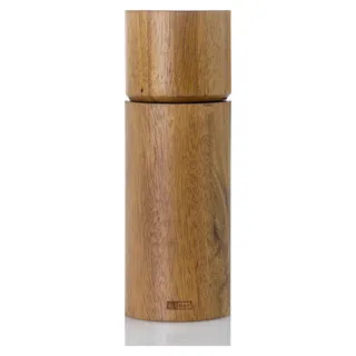 AdHoc MP75 manuelle Salzmühle oder Pfeffermühle Acacia 17 cm | Keramik Mahlwerk | Akazienholz