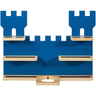 Ben'n'jen Regal für Toniebox und Figuren , Blau, Naturfarben , Holz , Kiefer,Kiefer , massiv , Abstraktes , 5 Fächer , 56x43x15 cm , Fsc , Typenauswahl, Toniebox und tonies®-Figuren kompatibel , Wohnzimmer, Regale, Wandregale