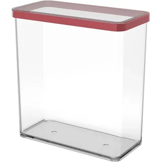 Rotho Frischhaltedose rechteckig transparent/rot 20,0 x 10,0 x 21,4 cm 3,2 l