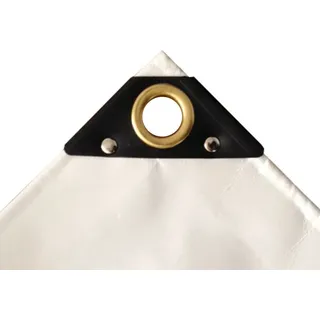 weiss 650 g/m2 PVC 3 x 5m (15m2) Plane - Weiß