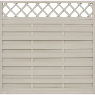 Sichtschutzzaun-Element Country Cream lasiert 180 cm x 180 cm